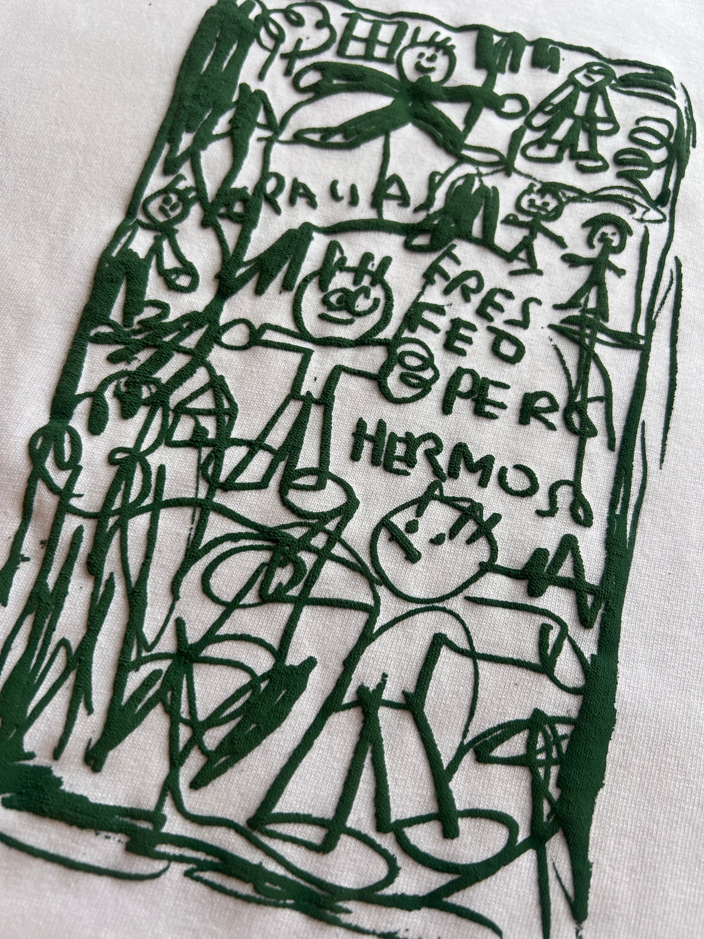 Polera Baby Tee "Feo pero Hermoso"