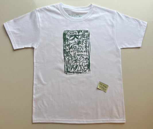 Polera Baby Tee "Feo pero Hermoso"